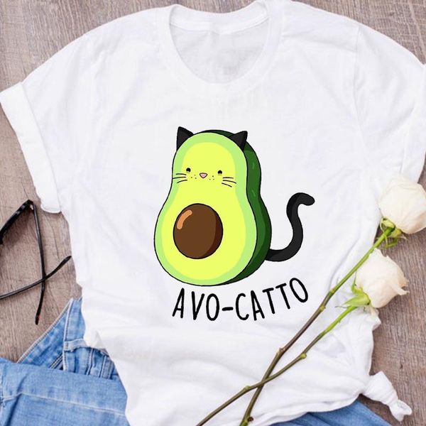 women graphic avocado cat printing cartoon fruit clothes floral lady clothing female tees print t shirt womens t-shirt, White
women graphic avocado cat printing cartoon fruit clothes floral lady clothing female tees print t shirt womens t-shirt, White