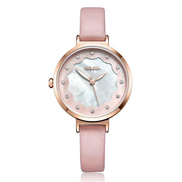 lady women's watch mother-of-pearl fine fashion cute style hours dress bracelet real leather girl's birthday gift julius box, Slivery;brown
lady women's watch mother-of-pearl fine fashion cute style hours dress bracelet real leather girl's birthday gift julius box, Slivery;brown