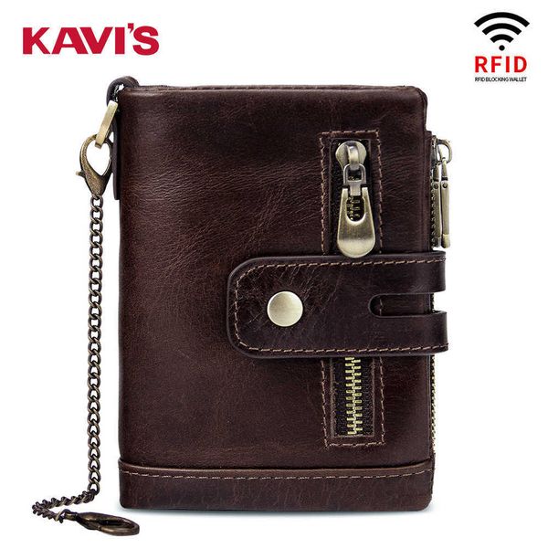 wallet men's leather rfid anti theft brush wallet multi card crazy horse leather men's kavis, Black
wallet men's leather rfid anti theft brush wallet multi card crazy horse leather men's kavis, Black
