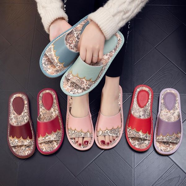 slippers europe style couple's summer indoor genuine leather women's comfortable home anti-slip men's shoes, Black
slippers europe style couple's summer indoor genuine leather women's comfortable home anti-slip men's shoes, Black