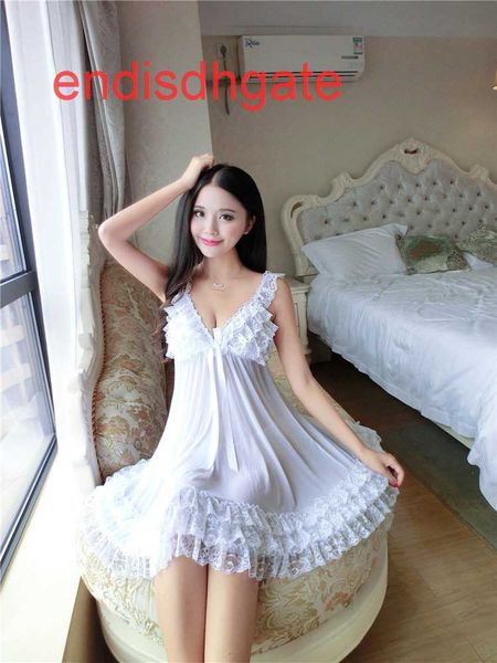 women's fun underwear pajamas long suspender nightdress perspective suit, Black;white
women's fun underwear pajamas long suspender nightdress perspective suit, Black;white