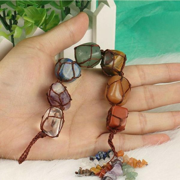 decorative objects & figurines lucky car hanging 7 chakra tumbled gemstone tassel ornament stones interior feng auto accessories shui decor
decorative objects & figurines lucky car hanging 7 chakra tumbled gemstone tassel ornament stones interior feng auto accessories shui decor