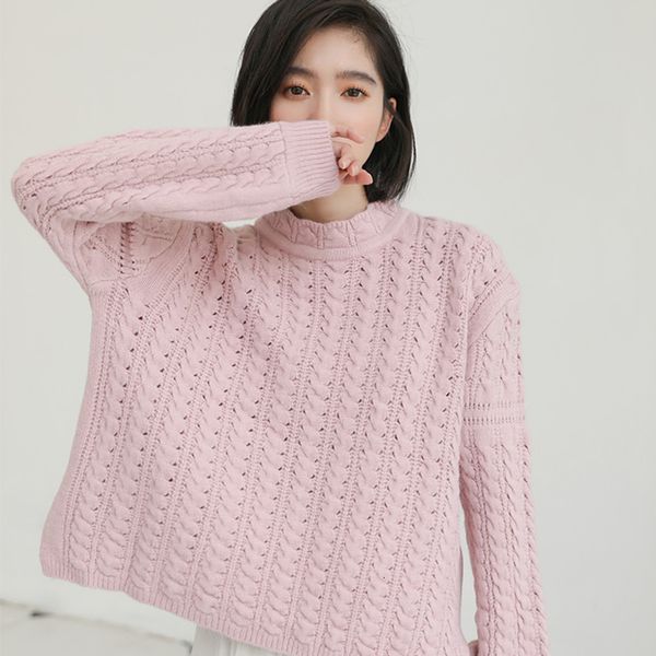 2021 new spring women knitted turtleneck pullovers casual hook flower female solid color sweater korean ladies knit axp0, White;black 
2021 new spring women knitted turtleneck pullovers casual hook flower female solid color sweater korean ladies knit axp0, White;black