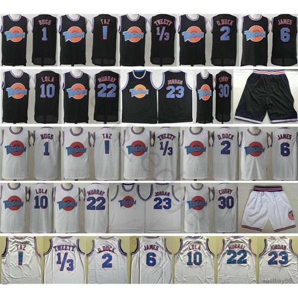 space jam movie tune squad looney 1 bugs 2 daffy duck lola bunny taz tweety bill murray 23 michael curry james basketball jersey, Black;red
space jam movie tune squad looney 1 bugs 2 daffy duck lola bunny taz tweety bill murray 23 michael curry james basketball jersey, Black;red