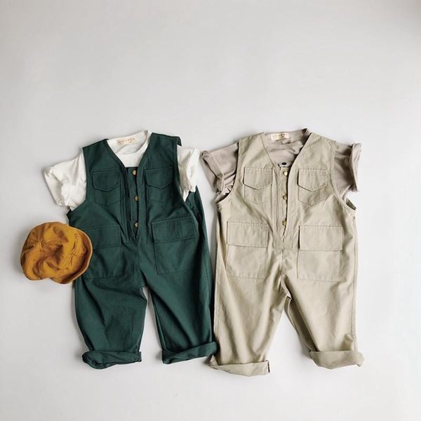 children's jumpsuit fashion girls sleeveless loose overalls spring autumn new boys pocket jumpsuit kids casual trousers, Blue
children's jumpsuit fashion girls sleeveless loose overalls spring autumn new boys pocket jumpsuit kids casual trousers, Blue