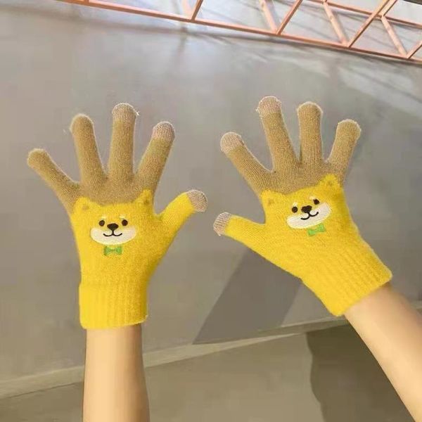 five fingers gloves new winter glovesss touch screen plush thickened warm women' glove fashion chai dog meow wool knitted glovess, Blue;gray
five fingers gloves new winter glovesss touch screen plush thickened warm women' glove fashion chai dog meow wool knitted glovess, Blue;gray