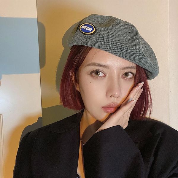 berets summer thin breathable milk silk beret children's england retro label artist hat solid bud, Blue;gray
berets summer thin breathable milk silk beret children's england retro label artist hat solid bud, Blue;gray