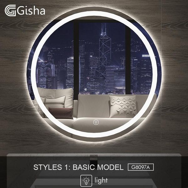 mirrors gisha smart mirror led bathroom wall toilet anti-fog with touch screen bluetooth g8097
mirrors gisha smart mirror led bathroom wall toilet anti-fog with touch screen bluetooth g8097