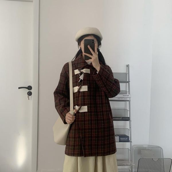 women's winter wool coat outerwear 2021 ladies trench korean cashmere female loose warm clothes jackets y281, Black
women's winter wool coat outerwear 2021 ladies trench korean cashmere female loose warm clothes jackets y281, Black