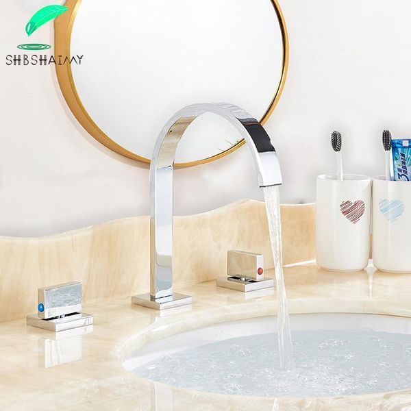 shbshaimy popular basin faucet multiple colour double handle cold and water bathroom faucet copper material
shbshaimy popular basin faucet multiple colour double handle cold and water bathroom faucet copper material