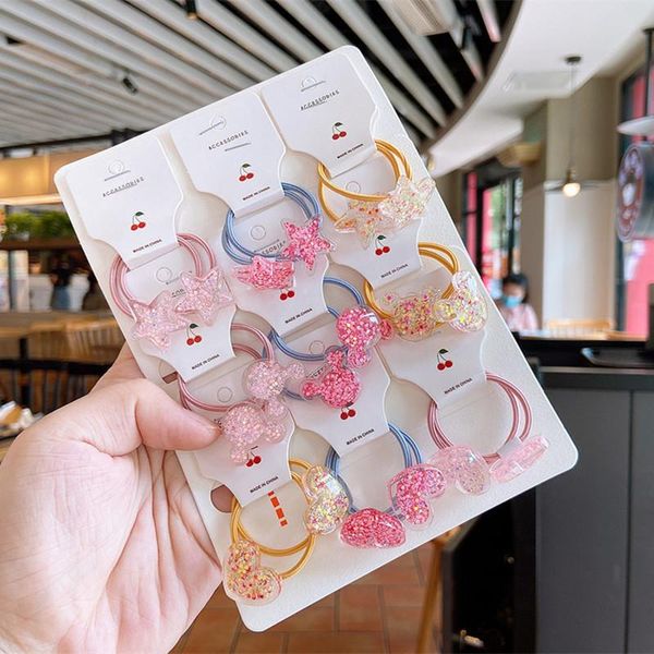 3 pair children's simple cute cartoon animal fruit flower rubber band hair rope sweet girl fashion ponytail hair accessories, Slivery;white
3 pair children's simple cute cartoon animal fruit flower rubber band hair rope sweet girl fashion ponytail hair accessories, Slivery;white