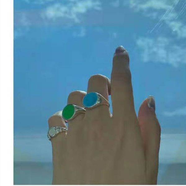 hbp french ins fashion temperament metal color drop glaze wide round cool style ring, Silver
hbp french ins fashion temperament metal color drop glaze wide round cool style ring, Silver