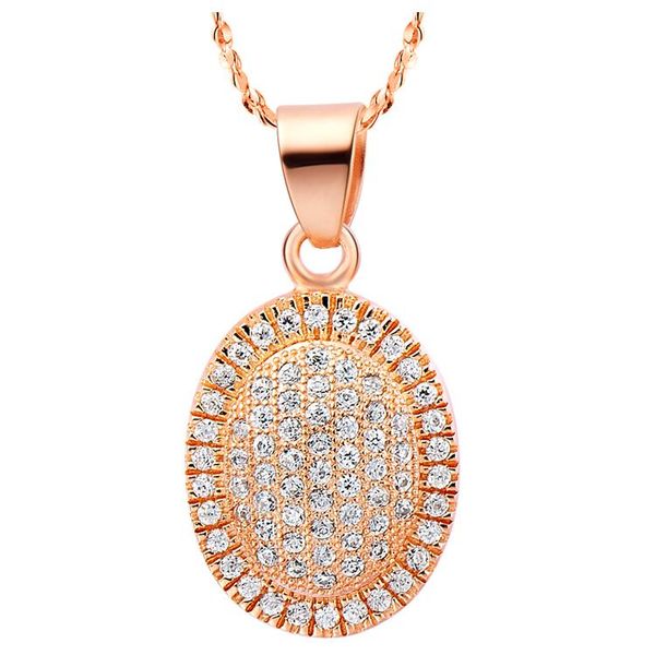 pendant necklaces nice brand bijouterie rose/white plated oval shape with crystal necklace jewelry for women gift, Silver
pendant necklaces nice brand bijouterie rose/white plated oval shape with crystal necklace jewelry for women gift, Silver