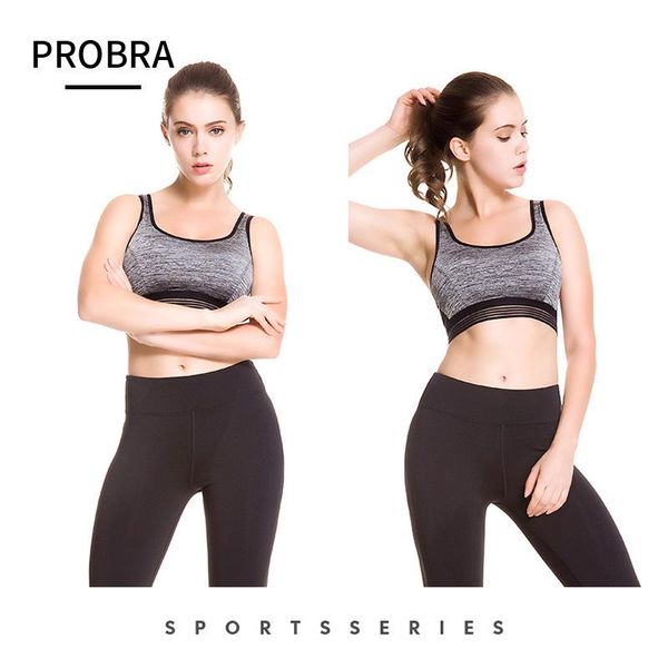 probra high impact quick-drying shockproof running sports bra cross straps yoga bra backless seamless underwear, White;black
probra high impact quick-drying shockproof running sports bra cross straps yoga bra backless seamless underwear, White;black