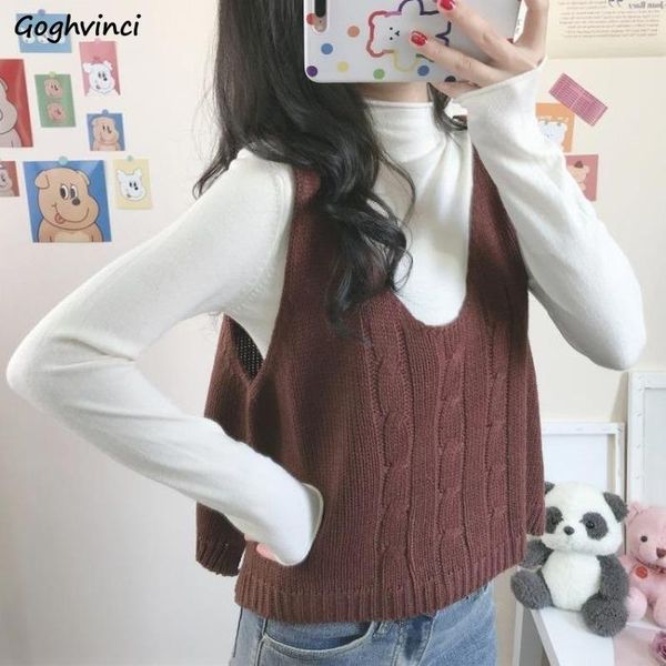 women's vests sweater vest women solid simple outwear chic all-match short style womens tide fashion elegant streetwear sleeveless swea, Black;white
women's vests sweater vest women solid simple outwear chic all-match short style womens tide fashion elegant streetwear sleeveless swea, Black;white