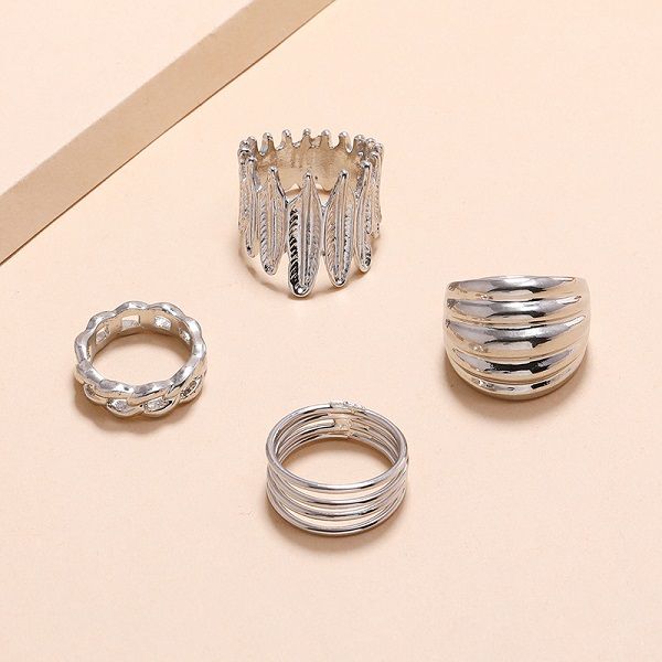 rings jewelry sets new fashion 4 rings retro silver personality finger ring lovers gift friends exchange gifts
rings jewelry sets new fashion 4 rings retro silver personality finger ring lovers gift friends exchange gifts