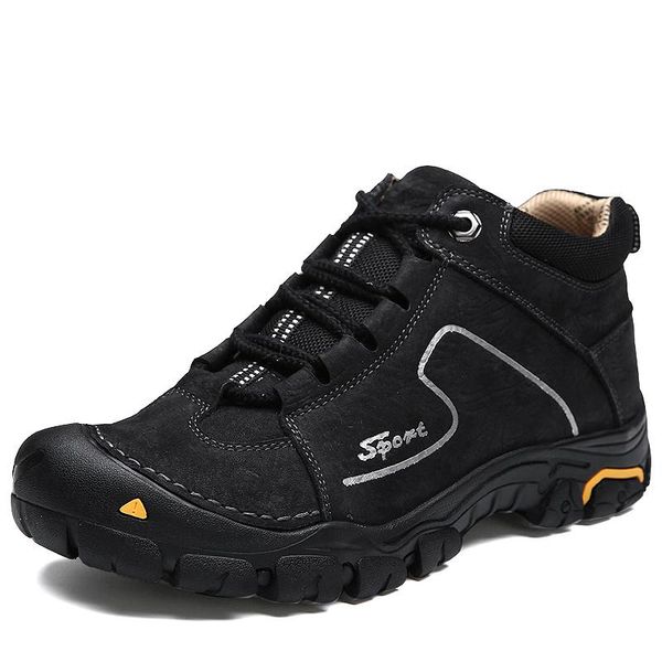 boots men genuine leather winter super keep warm casual fashion ankle snow hard-wearing high-shoes, Black
boots men genuine leather winter super keep warm casual fashion ankle snow hard-wearing high-shoes, Black