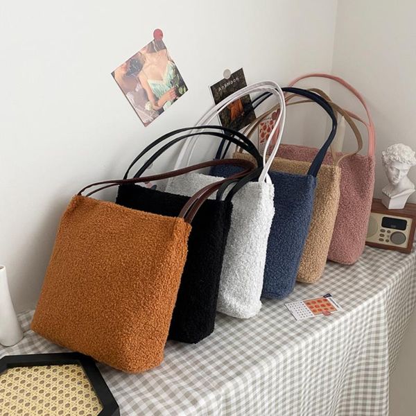 cross body casual plush shoulder handbags portable women large capacity school bag autumn winter shopping travel totes clutch
cross body casual plush shoulder handbags portable women large capacity school bag autumn winter shopping travel totes clutch