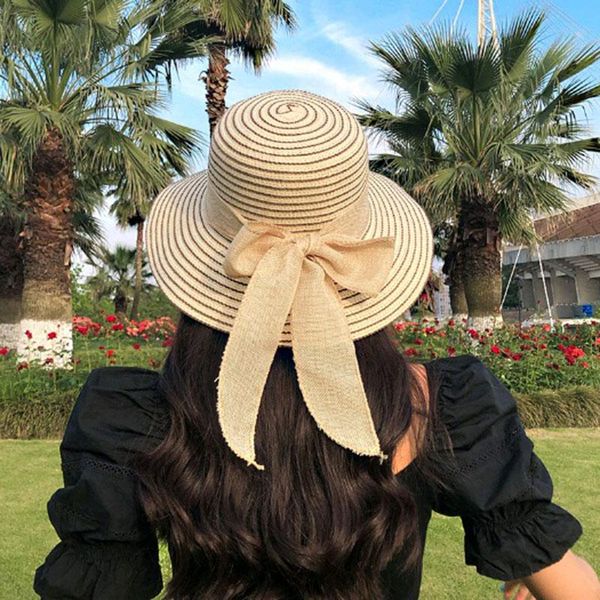 wide brim hats big straw hat summer beach for holiday vacation women sun uv protection with black bow female cap ladies, Blue;gray
wide brim hats big straw hat summer beach for holiday vacation women sun uv protection with black bow female cap ladies, Blue;gray