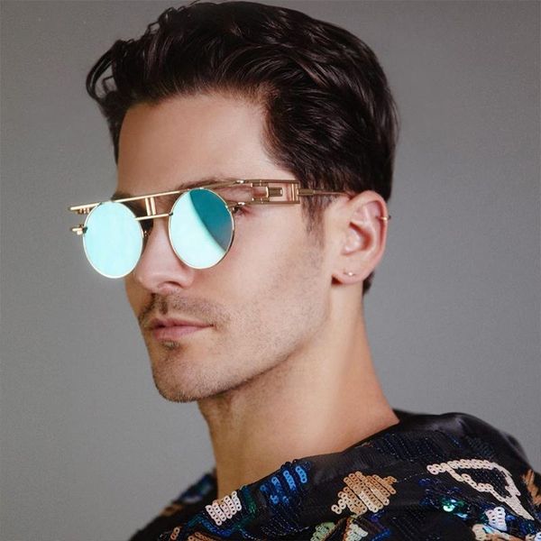 sunglasses gothic steampunk round vintage men women mirror metal sun glasses eyewear retro shades uv400, White;black
sunglasses gothic steampunk round vintage men women mirror metal sun glasses eyewear retro shades uv400, White;black