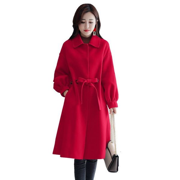 fall single wool coat breasted lapela mixtures of leaf lantern mango with korean female retro belt loose outwear p49 98rj, Black
fall single wool coat breasted lapela mixtures of leaf lantern mango with korean female retro belt loose outwear p49 98rj, Black