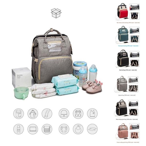 diaper bags mummy bag fold able baby bed large capacity multi functional portable shoulder
diaper bags mummy bag fold able baby bed large capacity multi functional portable shoulder