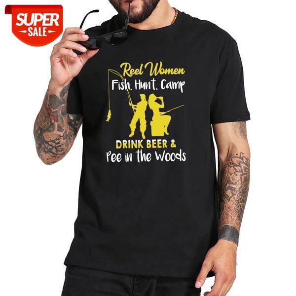 reel women fish hunt camp drink beer and pee in the woods t shirt 100% cotton short sleeve t-shirt street eu size #cg3t, White;black
reel women fish hunt camp drink beer and pee in the woods t shirt 100% cotton short sleeve t-shirt street eu size #cg3t, White;black