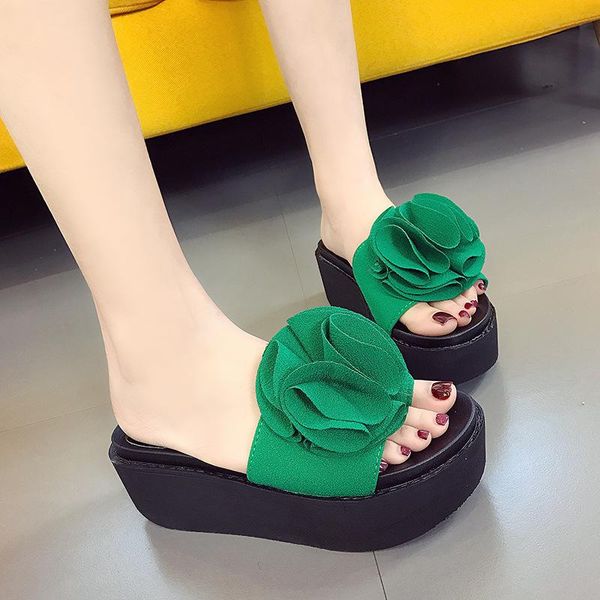 slippers 2021 summer style sandals thick bottom flowers open toe solid color muffin wear women's shoes, Black
slippers 2021 summer style sandals thick bottom flowers open toe solid color muffin wear women's shoes, Black