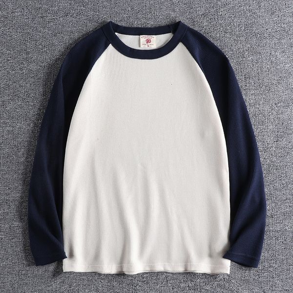 waffle fabric color contrast stitching fashion youth base coat autumn and winter men's round neck long sleeve t-shirt 0435 wf81, White;black
waffle fabric color contrast stitching fashion youth base coat autumn and winter men's round neck long sleeve t-shirt 0435 wf81, White;black