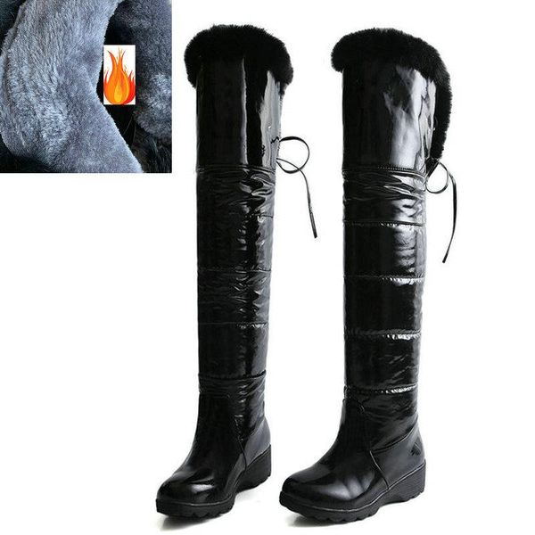 boots female warm long snow party shoes woman winter women over the knee pu leather riding size 41 42 43, Black
boots female warm long snow party shoes woman winter women over the knee pu leather riding size 41 42 43, Black