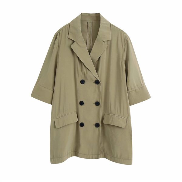 women's suits & blazers female blazer short sleeve with pockets, casual green jacket for summer 95kr, White;black
women's suits & blazers female blazer short sleeve with pockets, casual green jacket for summer 95kr, White;black