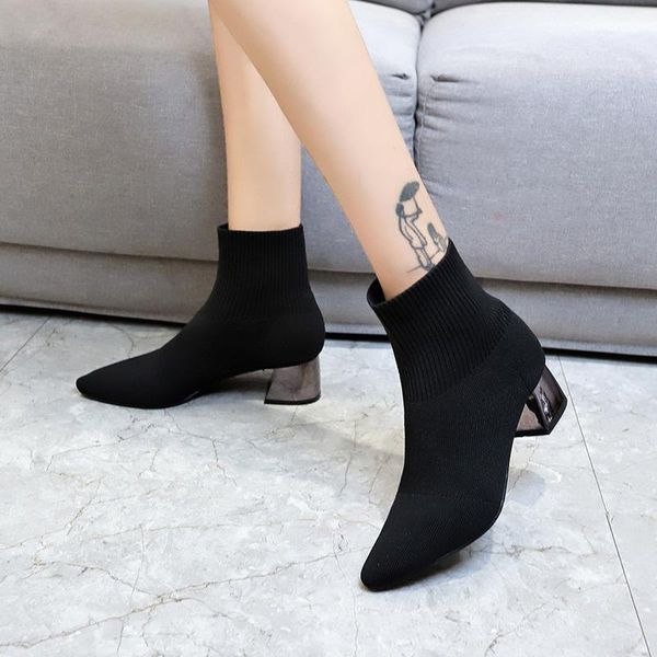boots fashion autumn 2021 women's korean black high thick heel elastic socks short
boots fashion autumn 2021 women's korean black high thick heel elastic socks short
