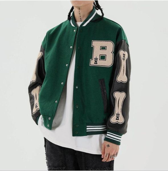 men's jackets mens bone letter patchwork harajuku korea style high street spring autumn baseball coats single-breasted bomber jacket, Black;brown
men's jackets mens bone letter patchwork harajuku korea style high street spring autumn baseball coats single-breasted bomber jacket, Black;brown