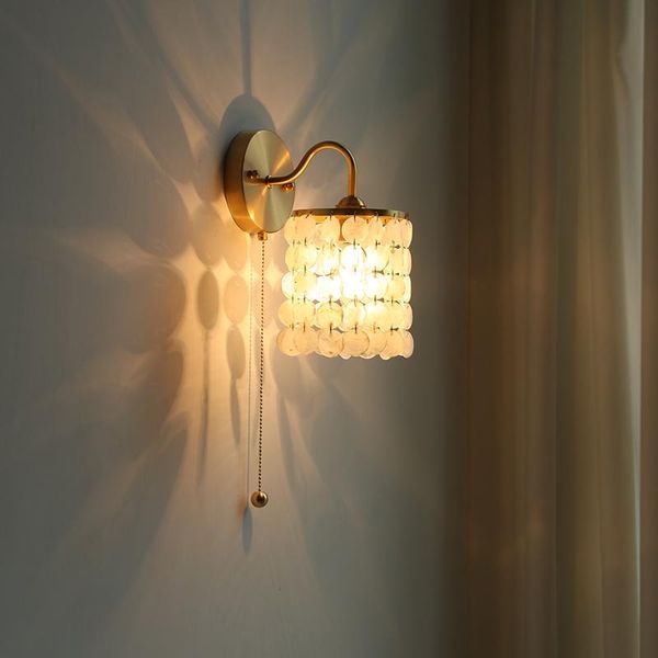 japanese-style shell wall lamp bedroom bedside lamps retro art homestay net red copper belt switch zipper e14 wall lights
japanese-style shell wall lamp bedroom bedside lamps retro art homestay net red copper belt switch zipper e14 wall lights