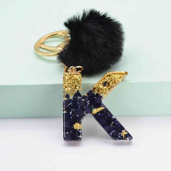 trendy key trendy black pompom letter keychain english alphabet keyring glitter resin car mirror accessory women handbag charm pendant, Slivery;golden
trendy key trendy black pompom letter keychain english alphabet keyring glitter resin car mirror accessory women handbag charm pendant, Slivery;golden