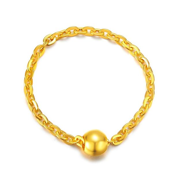 wedding rings pure 24k yellow gold ring 999 women beads o link, Slivery;golden
wedding rings pure 24k yellow gold ring 999 women beads o link, Slivery;golden