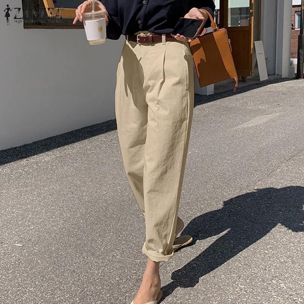women's pants & capris 2021 autumn solid long trousers zanzea fashion pencil womens loose overall pant office lady casual pantalon over, Black;white
women's pants & capris 2021 autumn solid long trousers zanzea fashion pencil womens loose overall pant office lady casual pantalon over, Black;white