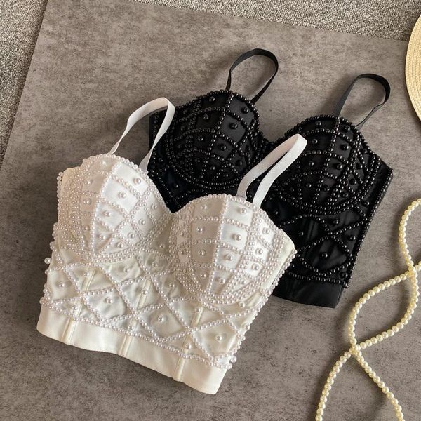 women's tanks & camis beading summer women fashion underwear to wear out thin straps vest push up bralette 2021 corset clothes, White
women's tanks & camis beading summer women fashion underwear to wear out thin straps vest push up bralette 2021 corset clothes, White