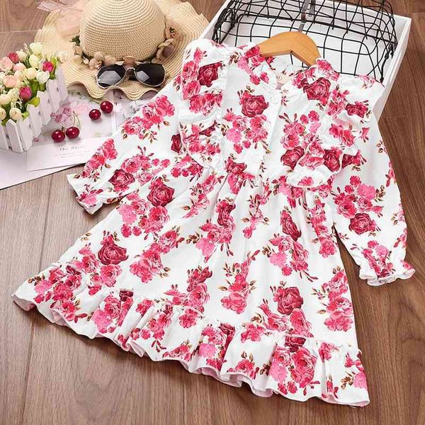 children's 2021 new girls autumn dress printed long sleeved princess dress, Red;yellow
children's 2021 new girls autumn dress printed long sleeved princess dress, Red;yellow