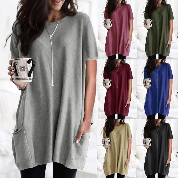 women's t-shirt loose t-shirts women jumpers short sleeve o-neck woman pullovers female solid dresses pocket cloth undershit ac099, White
women's t-shirt loose t-shirts women jumpers short sleeve o-neck woman pullovers female solid dresses pocket cloth undershit ac099, White