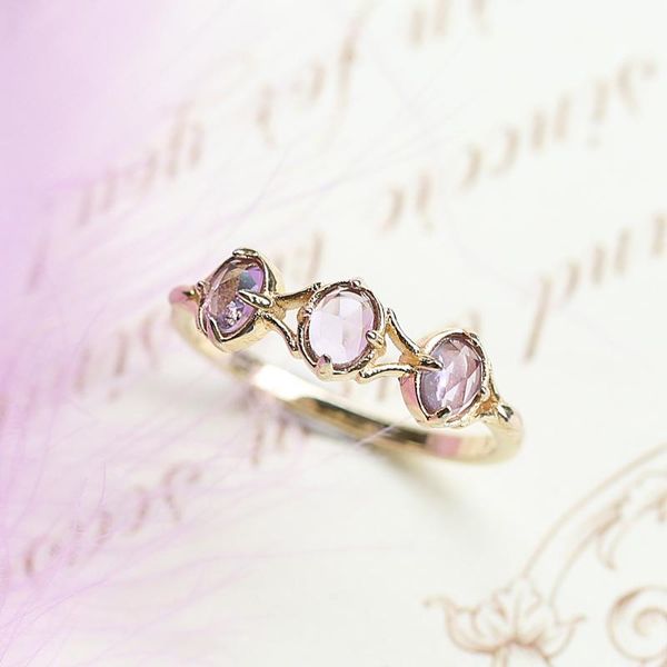 Oval Natural Purple Gem Stone Stacking Three Stone Ring Vintage sv925 Gold Plated Handmade Cute February Birthstone Promise Ring, Slivery;golden
Oval Natural Purple Gem Stone Stacking Three Stone Ring Vintage sv925 Gold Plated Handmade Cute February Birthstone Promise Ring, Slivery;golden