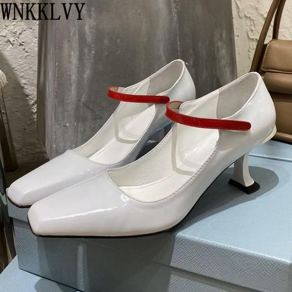 dress shoes elegant square toe strange high heel pumps women patent leather shallow mouth magic tape single spring simple formal, Black
dress shoes elegant square toe strange high heel pumps women patent leather shallow mouth magic tape single spring simple formal, Black
