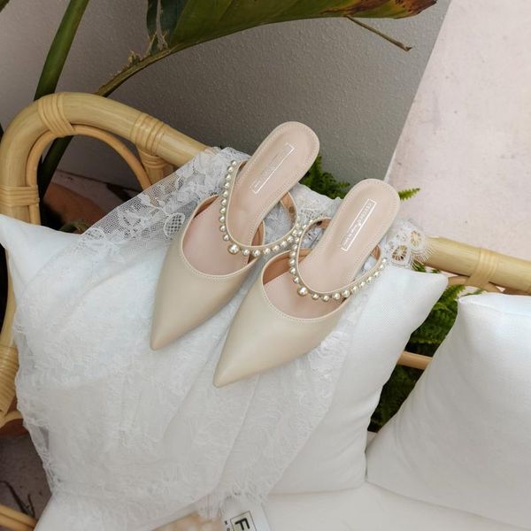 rhinestone striped pearl comfortable backless mules slippers pointed casual ladies flat slippers satin sandals and, Black
rhinestone striped pearl comfortable backless mules slippers pointed casual ladies flat slippers satin sandals and, Black