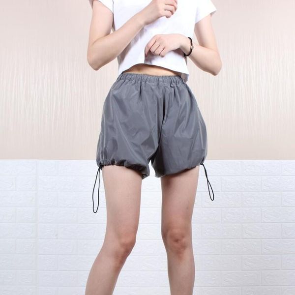 women's shorts reflective summer casual 2021 women plus size high waist elastic short pants wide leg loose streetwear night running, White;black
women's shorts reflective summer casual 2021 women plus size high waist elastic short pants wide leg loose streetwear night running, White;black