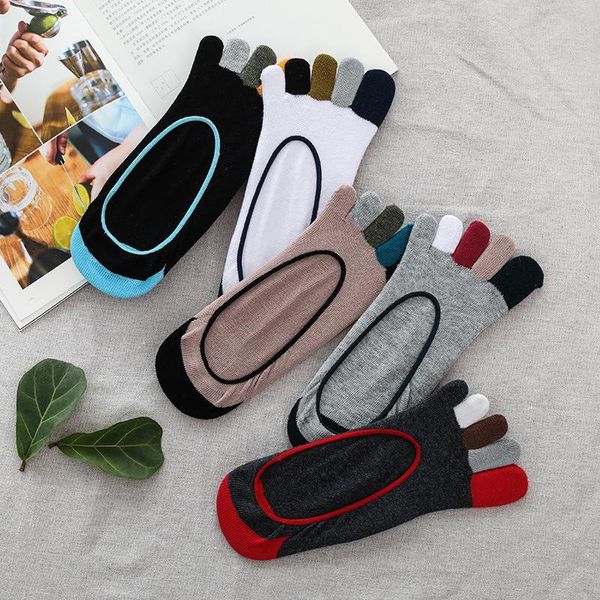 men's socks spring five-finger summer cotton sweat-absorbent breathable non-slip color refers to invisible toe boat, Black
men's socks spring five-finger summer cotton sweat-absorbent breathable non-slip color refers to invisible toe boat, Black
