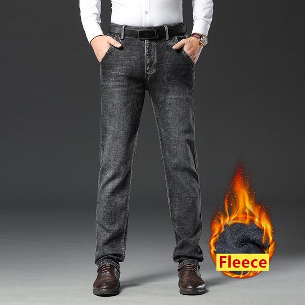 men's jeans 42 44 46 48 plus size winter brand classic anti-theft zipper business fit straight fleece thick warm denim, Blue
men's jeans 42 44 46 48 plus size winter brand classic anti-theft zipper business fit straight fleece thick warm denim, Blue