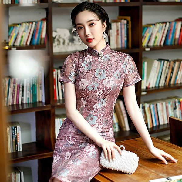 ethnic clothing chinese lace qipao oversize 3xl 4xl spring cheongsam emboridery floral evening party dresses gown short slim vestidos, Red
ethnic clothing chinese lace qipao oversize 3xl 4xl spring cheongsam emboridery floral evening party dresses gown short slim vestidos, Red