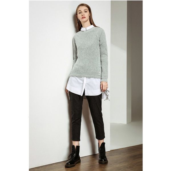 2021 new women sweaters long sleeve autumn vintage casual solid color winter knit pullover office lady sweater jjkr, White;black
2021 new women sweaters long sleeve autumn vintage casual solid color winter knit pullover office lady sweater jjkr, White;black