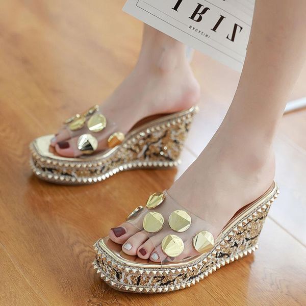 dress shoes arrivals women wedges heels cyrstal mules bling fashion summer large size 34-40, Black
dress shoes arrivals women wedges heels cyrstal mules bling fashion summer large size 34-40, Black