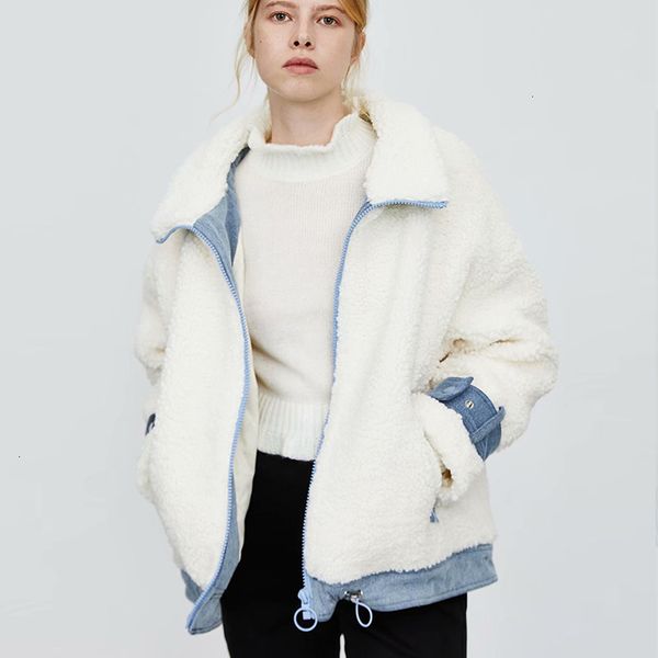 2021 new autumn winter women lamb wool jackets zipper big pocket thick warm cashmere jacket casual girls long sleeves streetwear p5dq, Black
2021 new autumn winter women lamb wool jackets zipper big pocket thick warm cashmere jacket casual girls long sleeves streetwear p5dq, Black